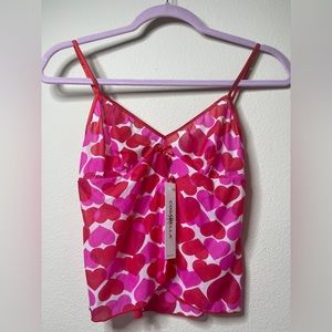Cosabella Cami Red Hearts Neiman Marcus NEW size L Amore Camisole Italy
